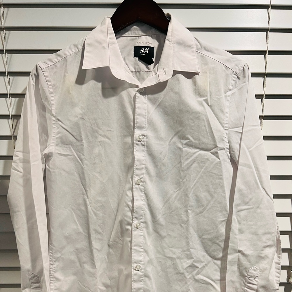 White mens dress shirt